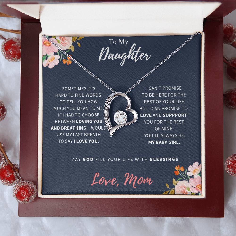 To My Daughter | I Love You | Forever Love Necklace
