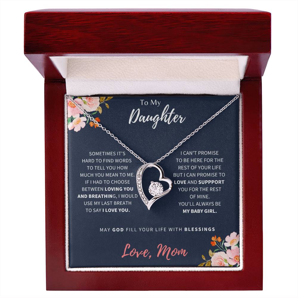 To My Daughter | I Love You | Forever Love Necklace