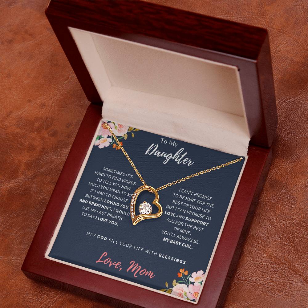 To My Daughter | I Love You | Forever Love Necklace
