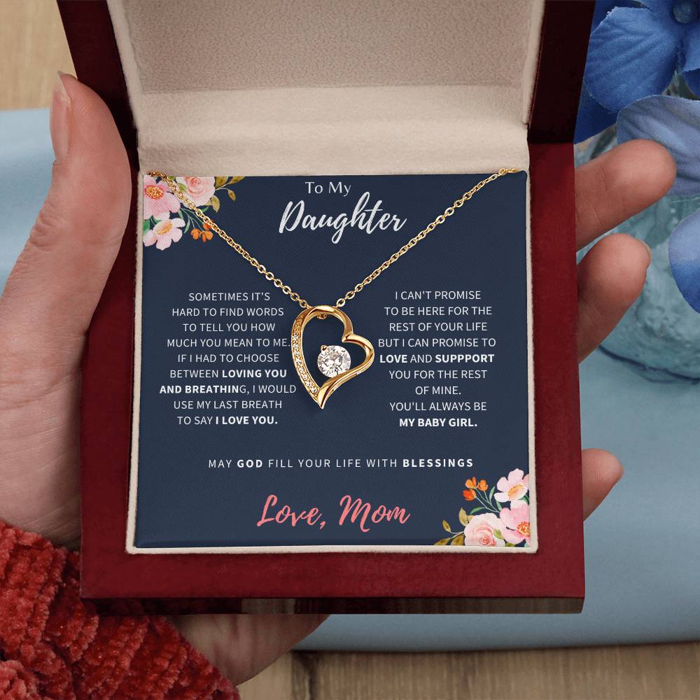 To My Daughter | I Love You | Forever Love Necklace