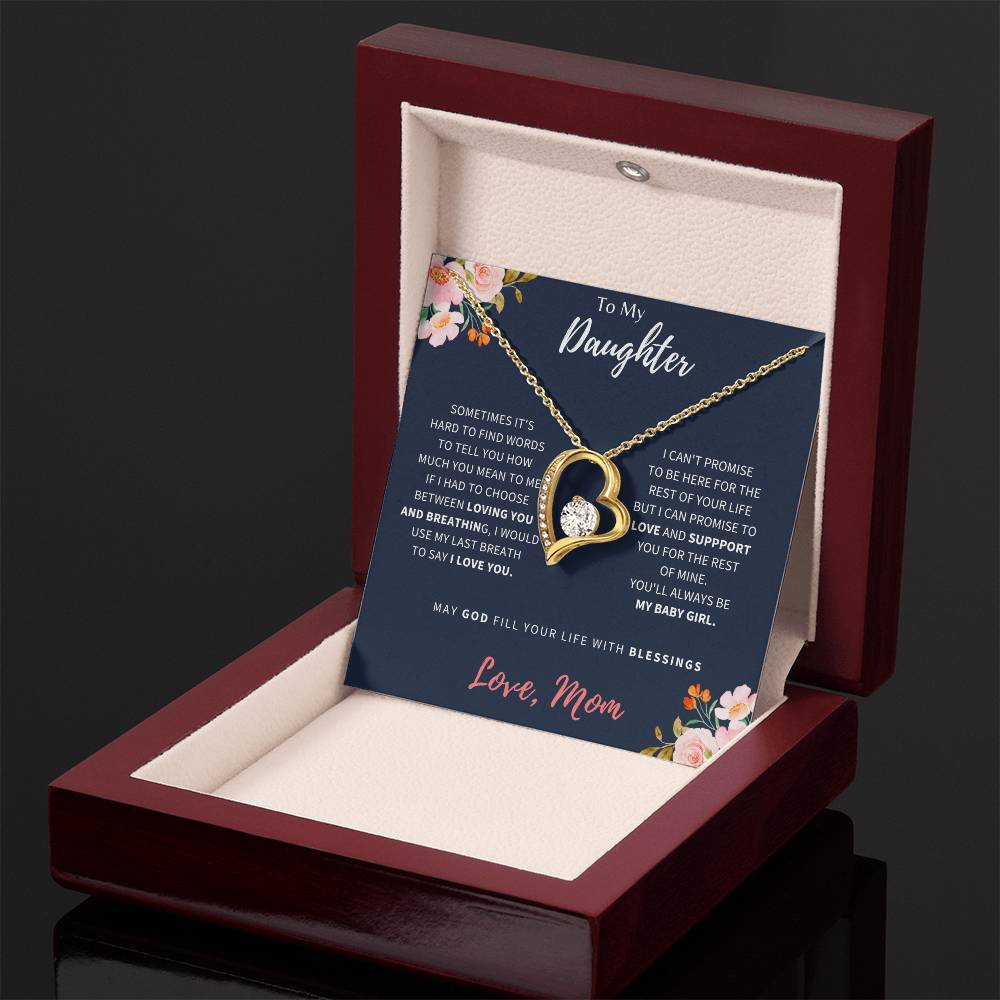 To My Daughter | I Love You | Forever Love Necklace