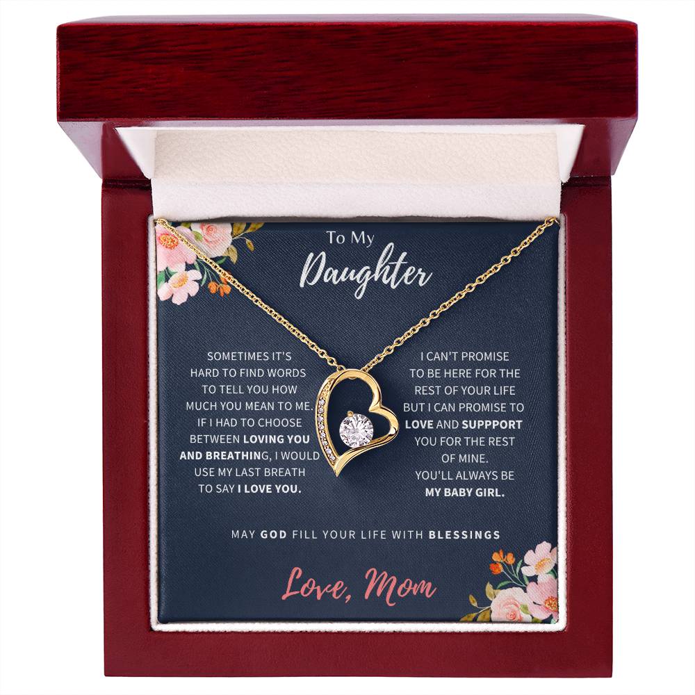 To My Daughter | I Love You | Forever Love Necklace