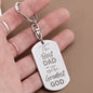 The Best Dad | Dog Tag Keychain