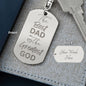 The Best Dad | Dog Tag Keychain