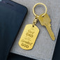The Best Dad | Dog Tag Keychain