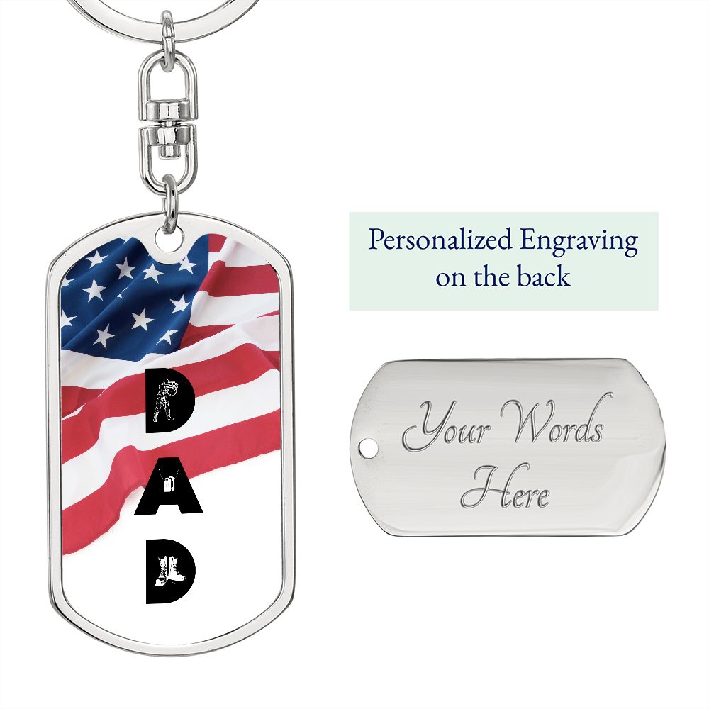 Dad | Military | Keychain