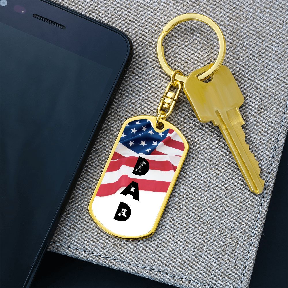 Dad | Military | Keychain