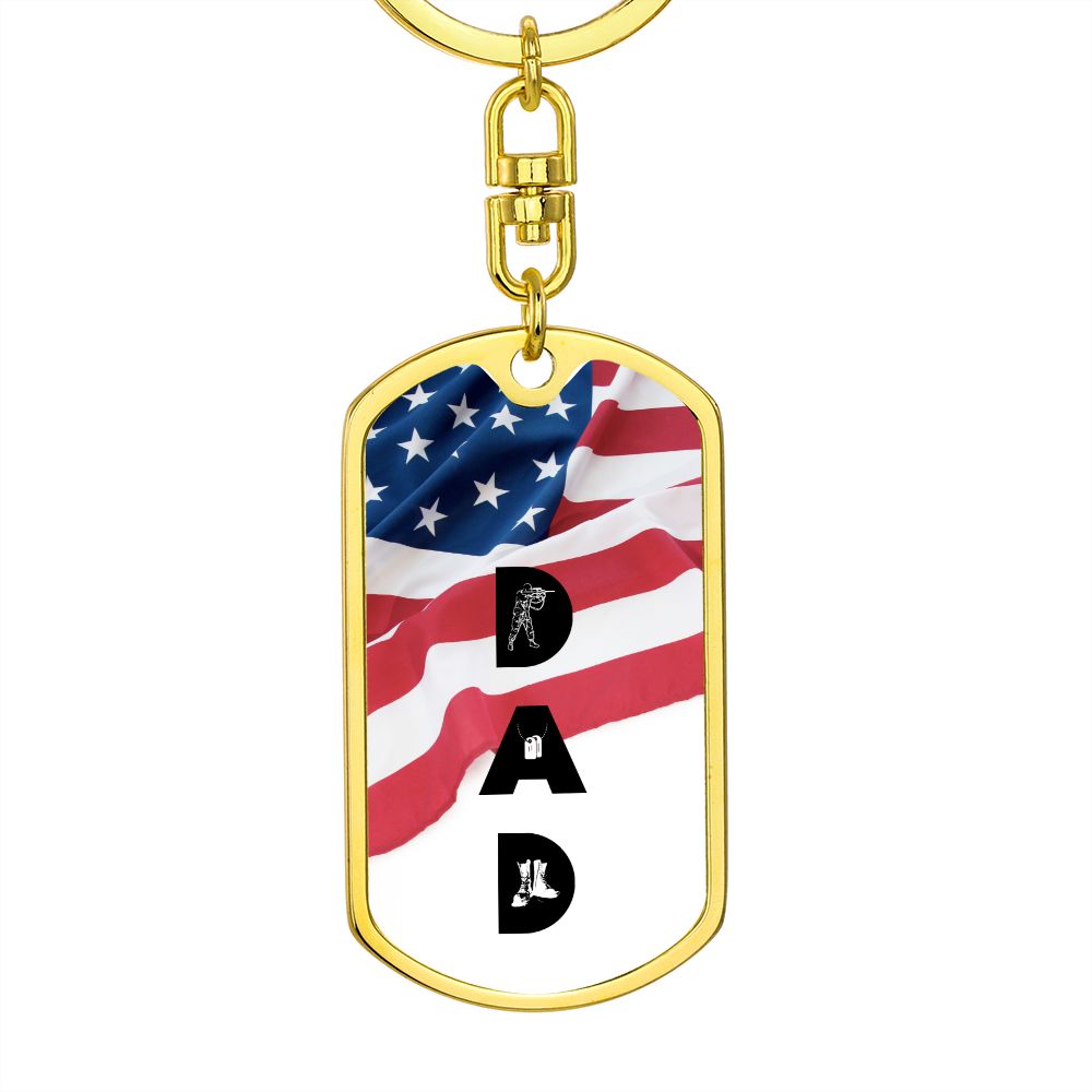 Dad | Military | Keychain