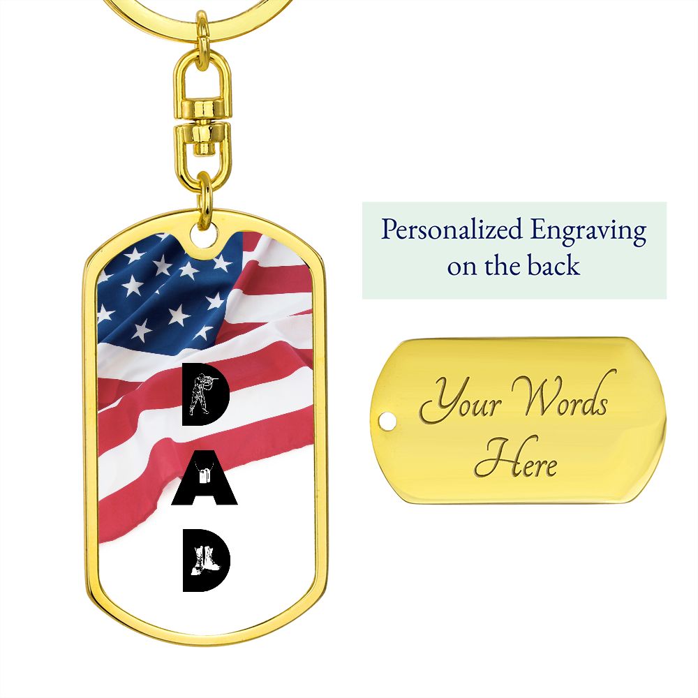 Dad | Military | Keychain