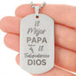 El Mejor Papá - Dog Tag Necklace