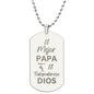 El Mejor Papá - Dog Tag Necklace