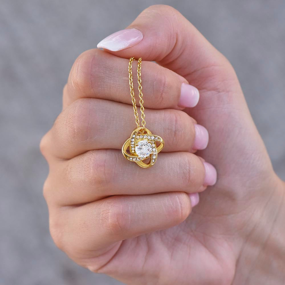 To My Daughter | I Love You | Love Knot Necklace