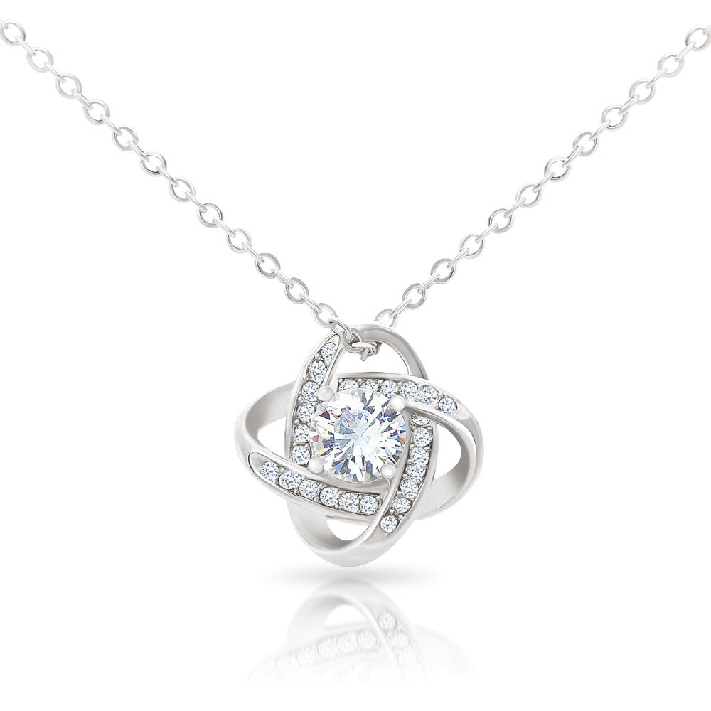 To My Daughter | I Love You | Love Knot Necklace
