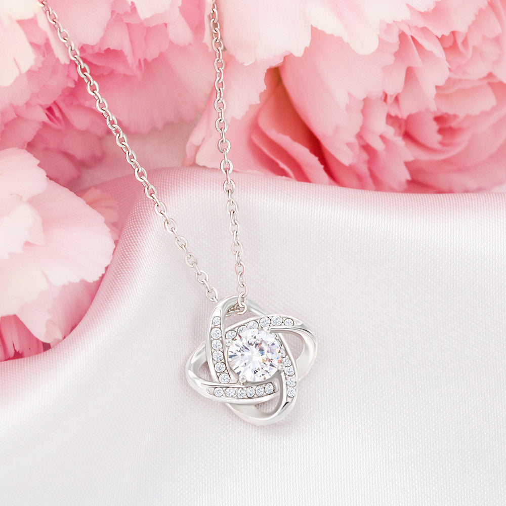 To My Daughter | I Love You | Love Knot Necklace