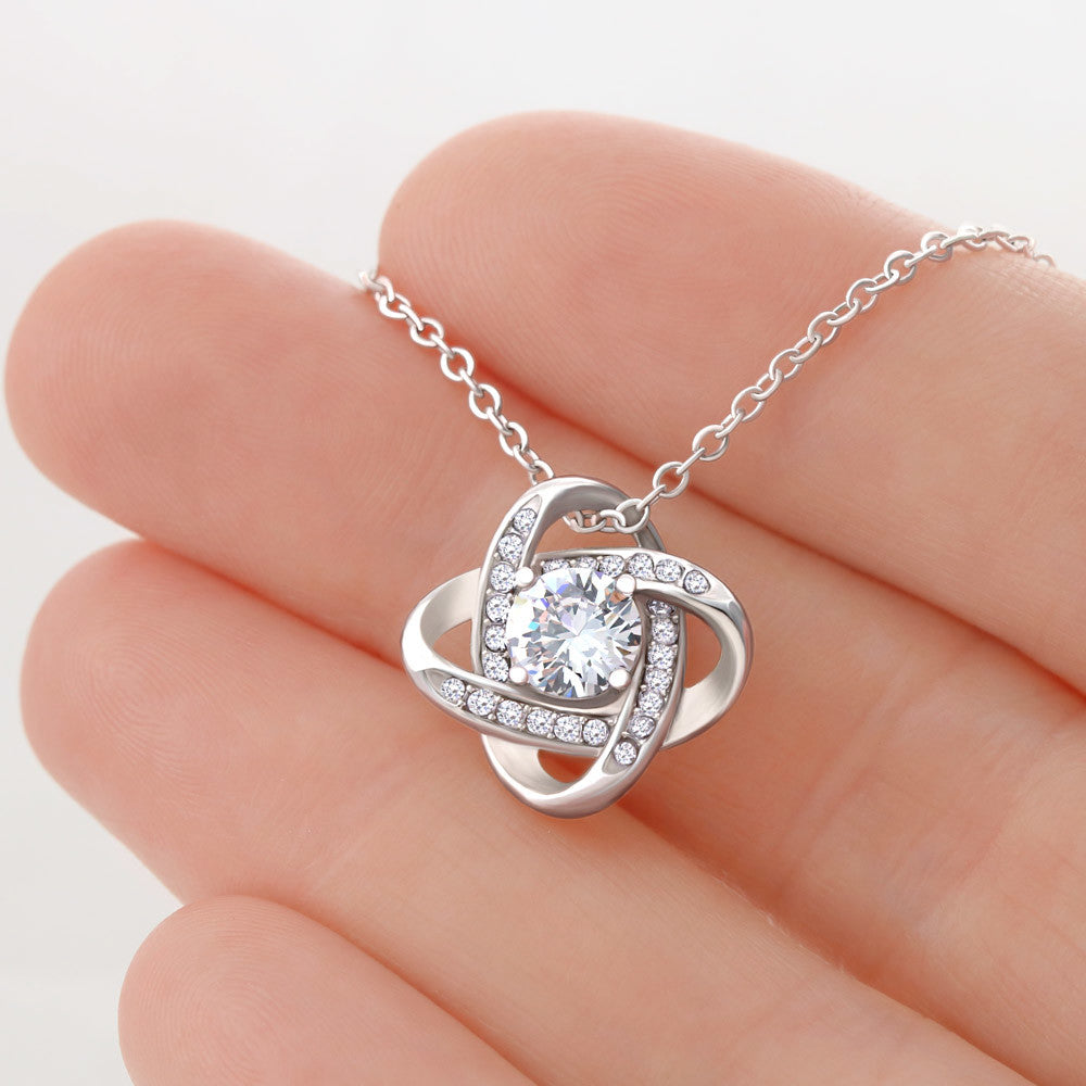 To My Daughter | I Love You | Love Knot Necklace