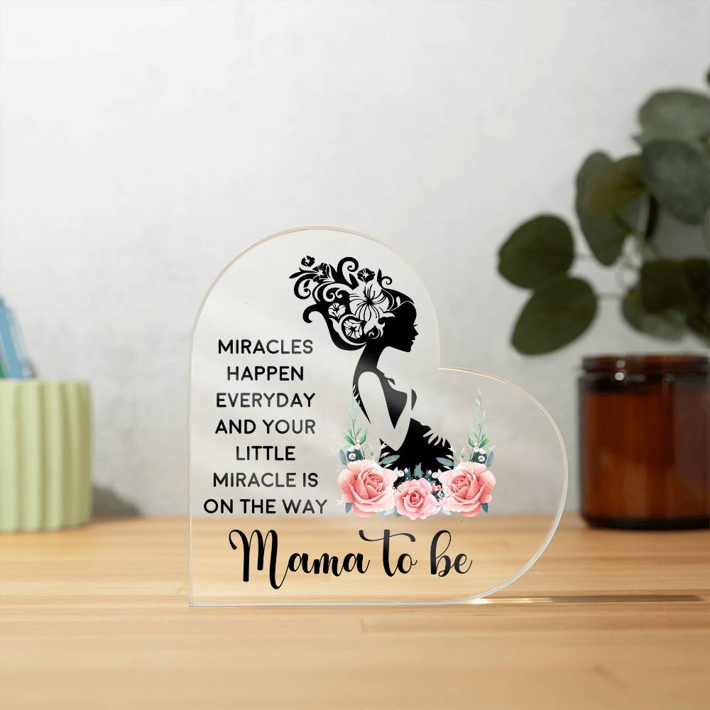 Mama To Be | Acrylic Heart