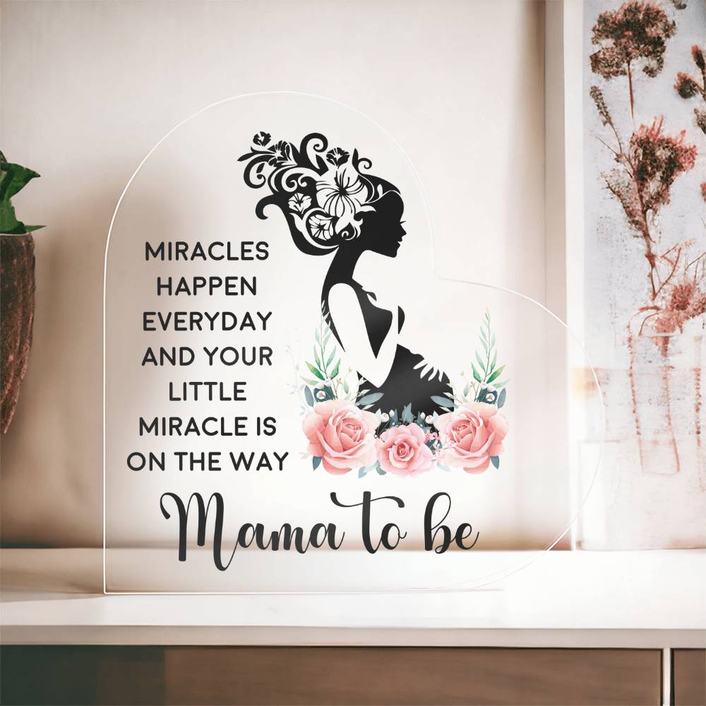 Mama To Be | Acrylic Heart