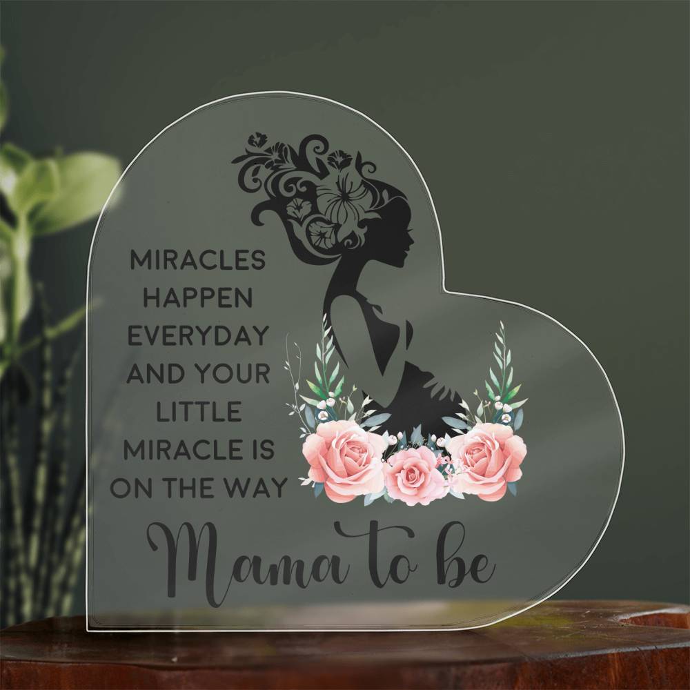Mama To Be | Acrylic Heart