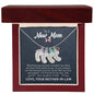 To A New Mom | Baby Feet Necklace with Birthstone