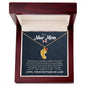 To A New Mom | Baby Feet Necklace with Birthstone