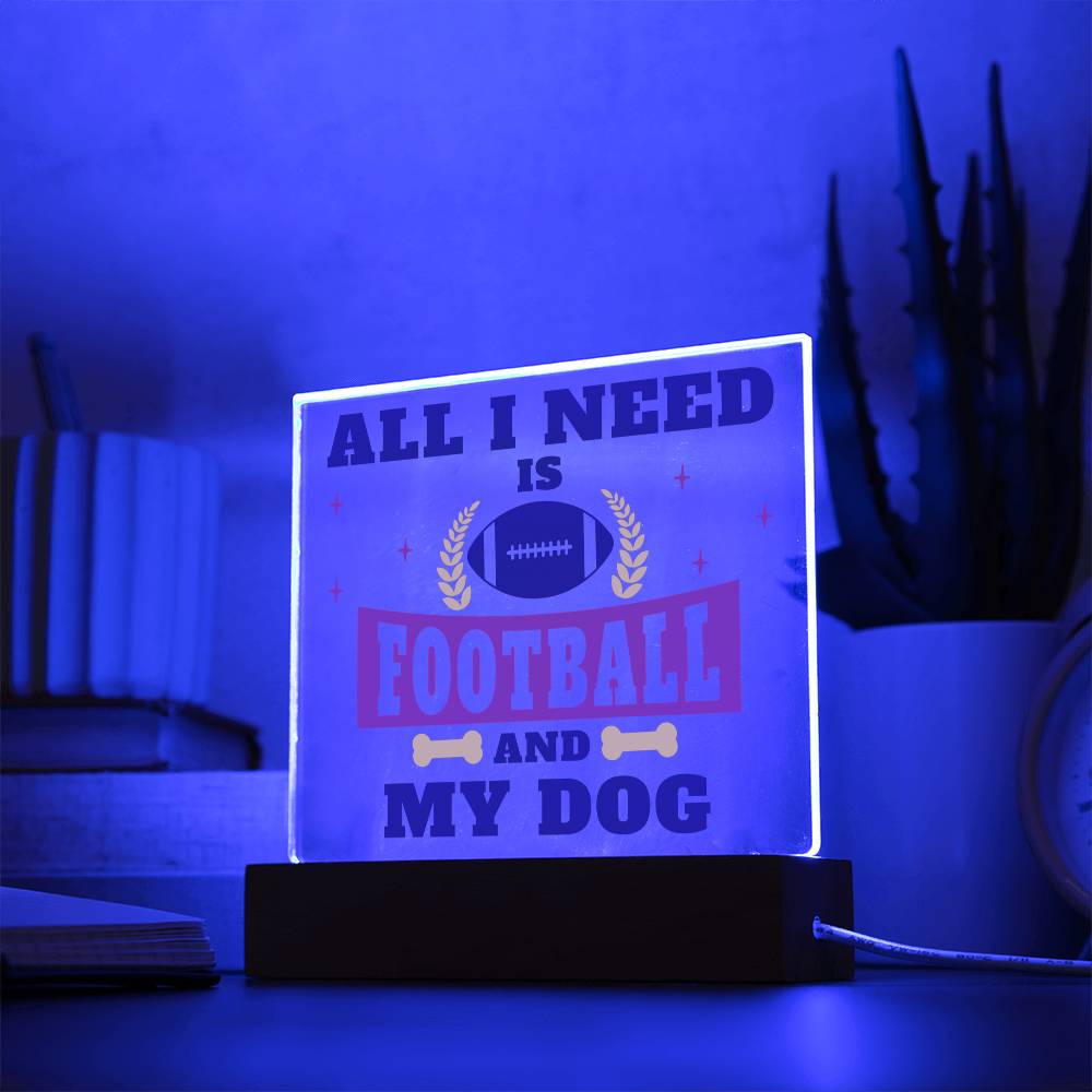 All I need is Football and my Dog