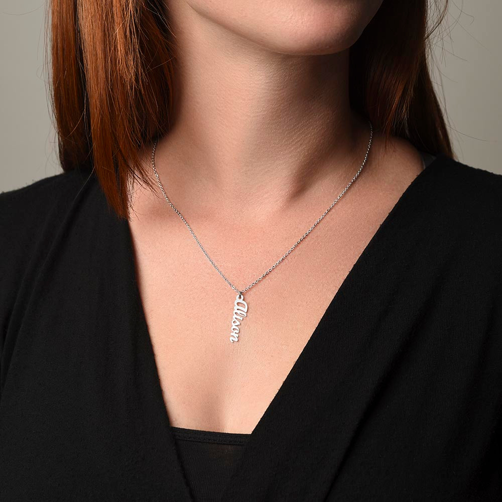 To Our Grandma | You'll always be close to our heart | Multi Name Vertical Necklace