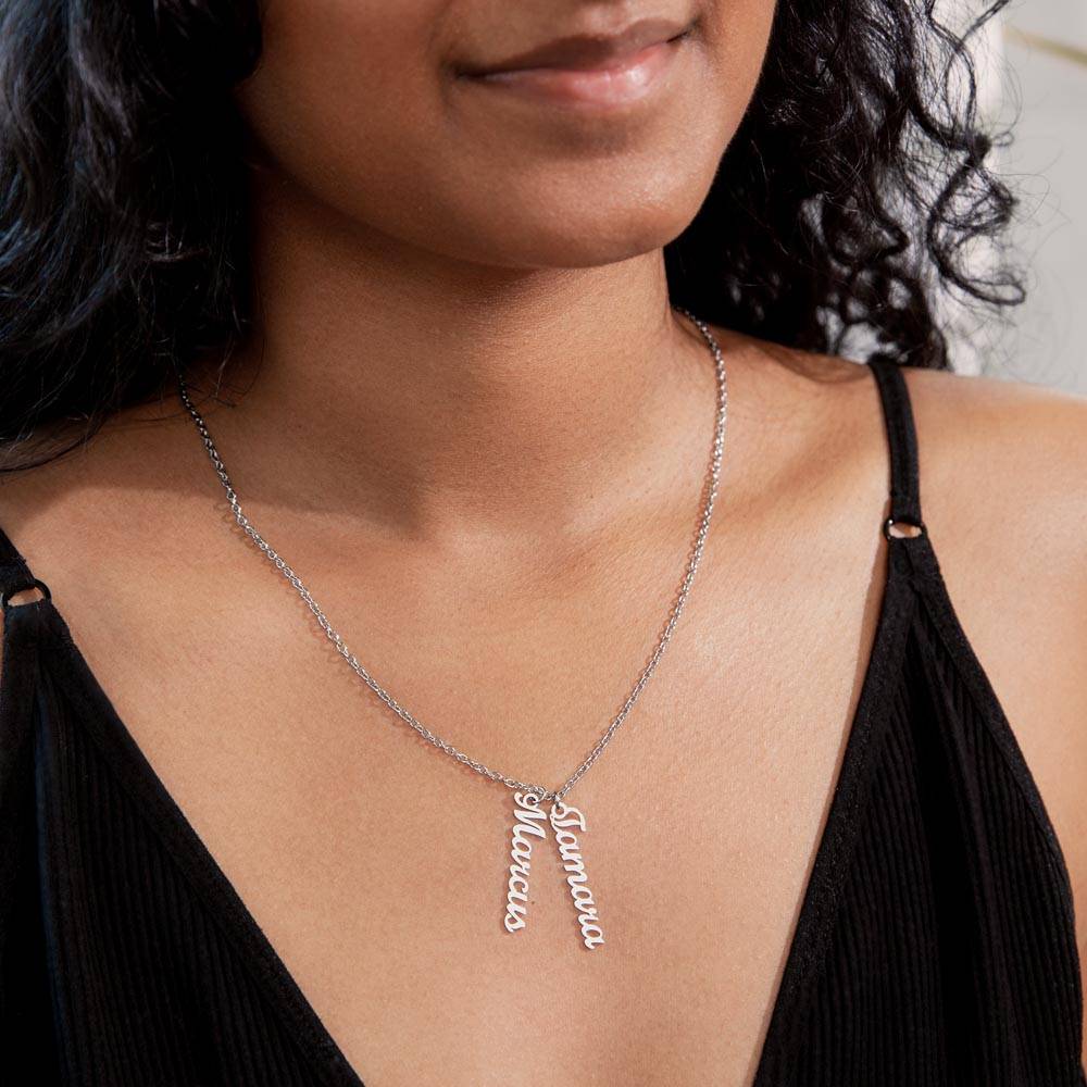To Our Grandma | You'll always be close to our heart | Multi Name Vertical Necklace