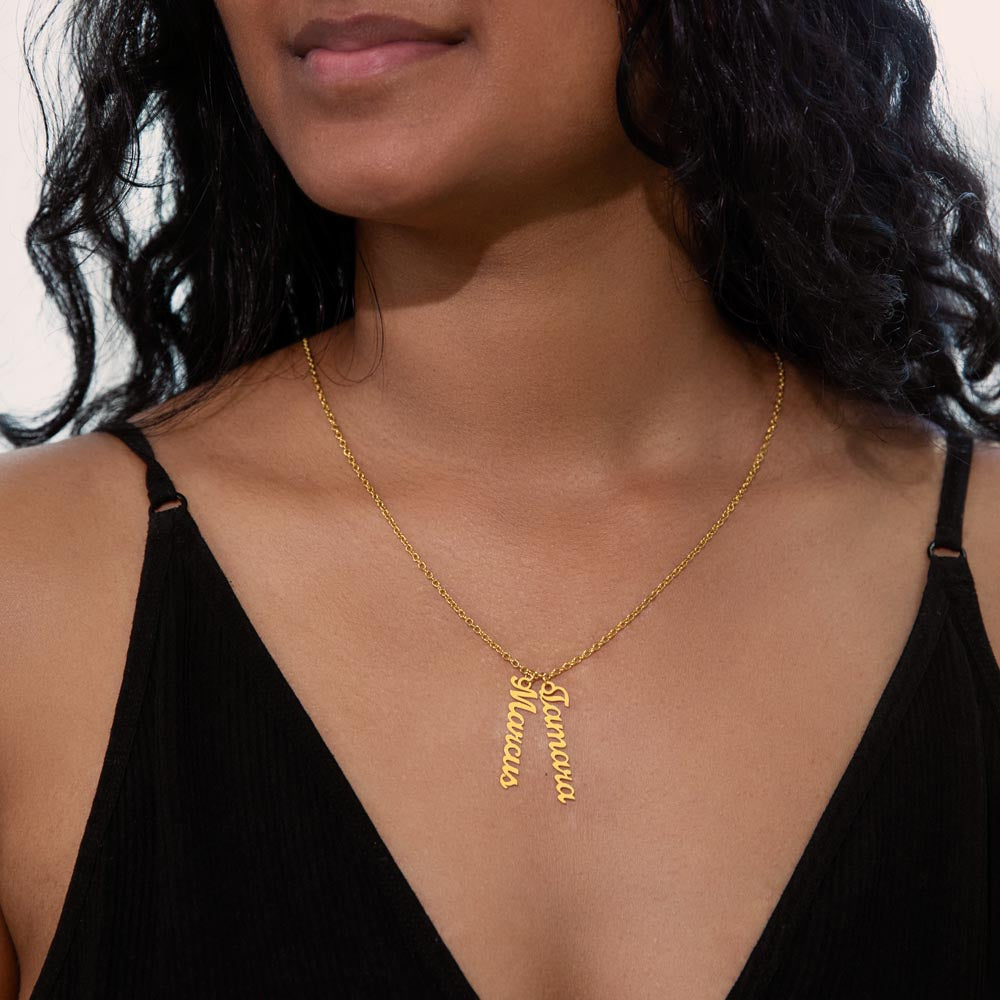 To Our Grandma | You'll always be close to our heart | Multi Name Vertical Necklace
