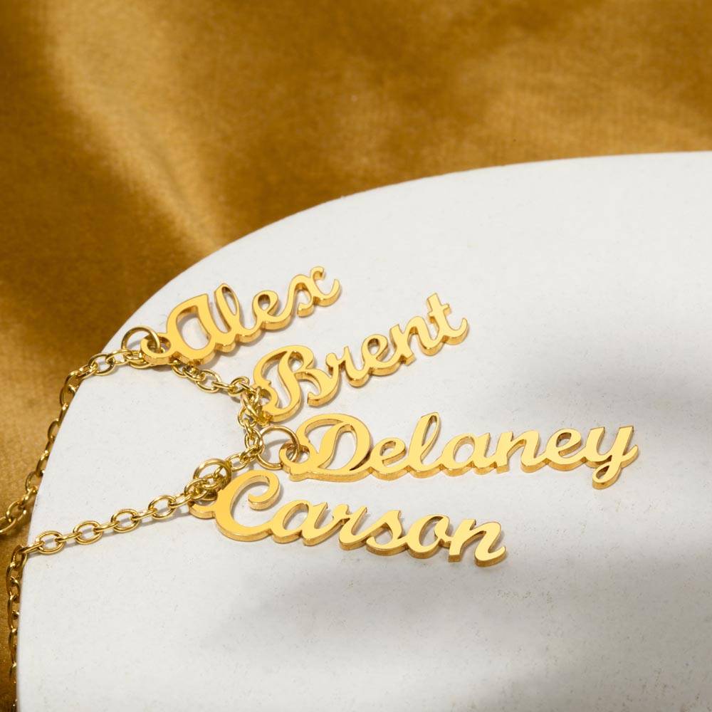 To Our Grandma | You'll always be close to our heart | Multi Name Vertical Necklace