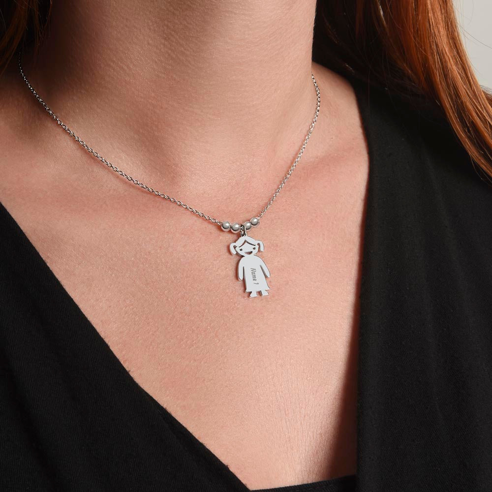 To My Grandma | Nothing can match a grandmother's love | Kid Charm Necklace