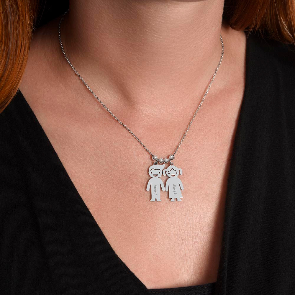 To My Grandma | Nothing can match a grandmother's love | Kid Charm Necklace