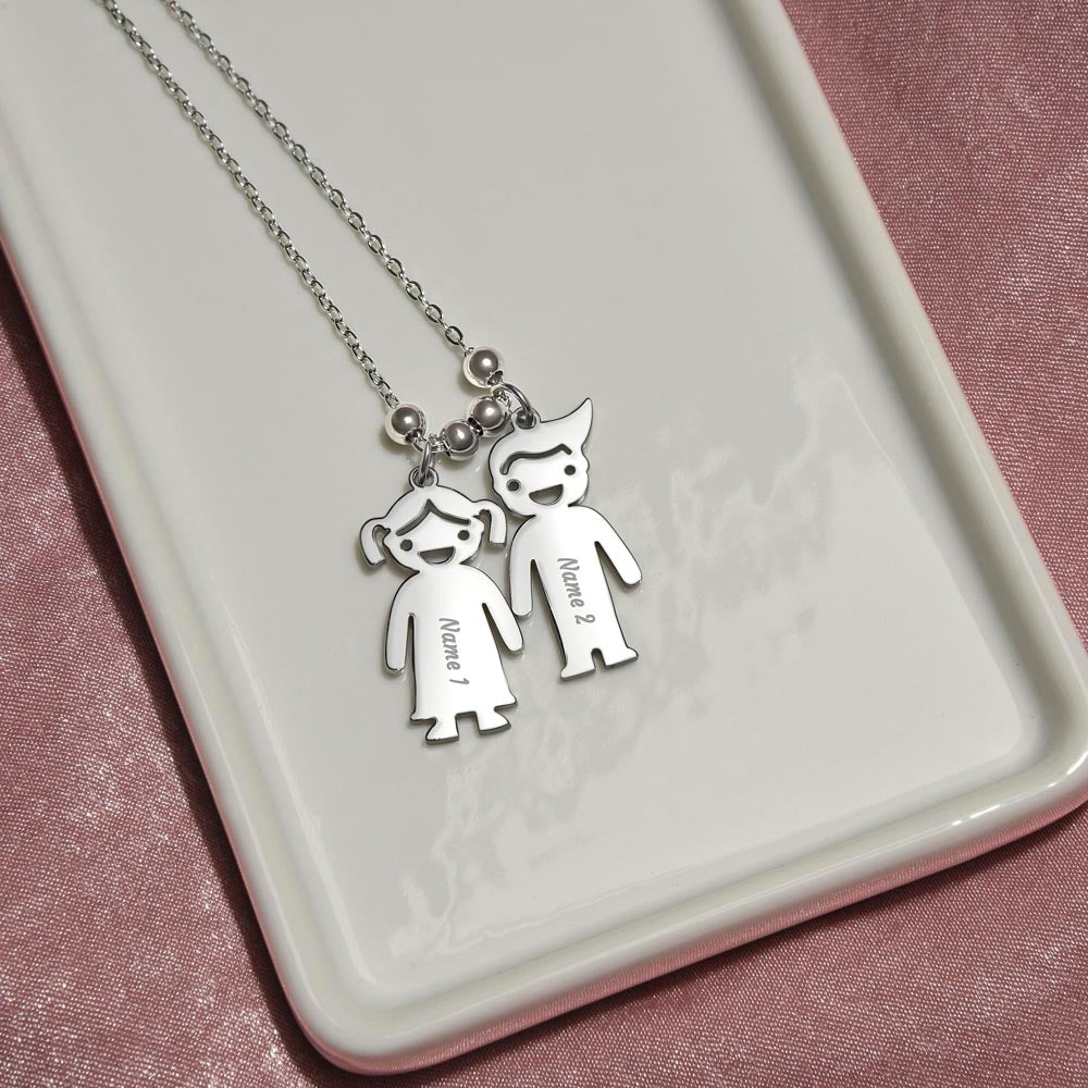 To My Grandma | Nothing can match a grandmother's love | Kid Charm Necklace