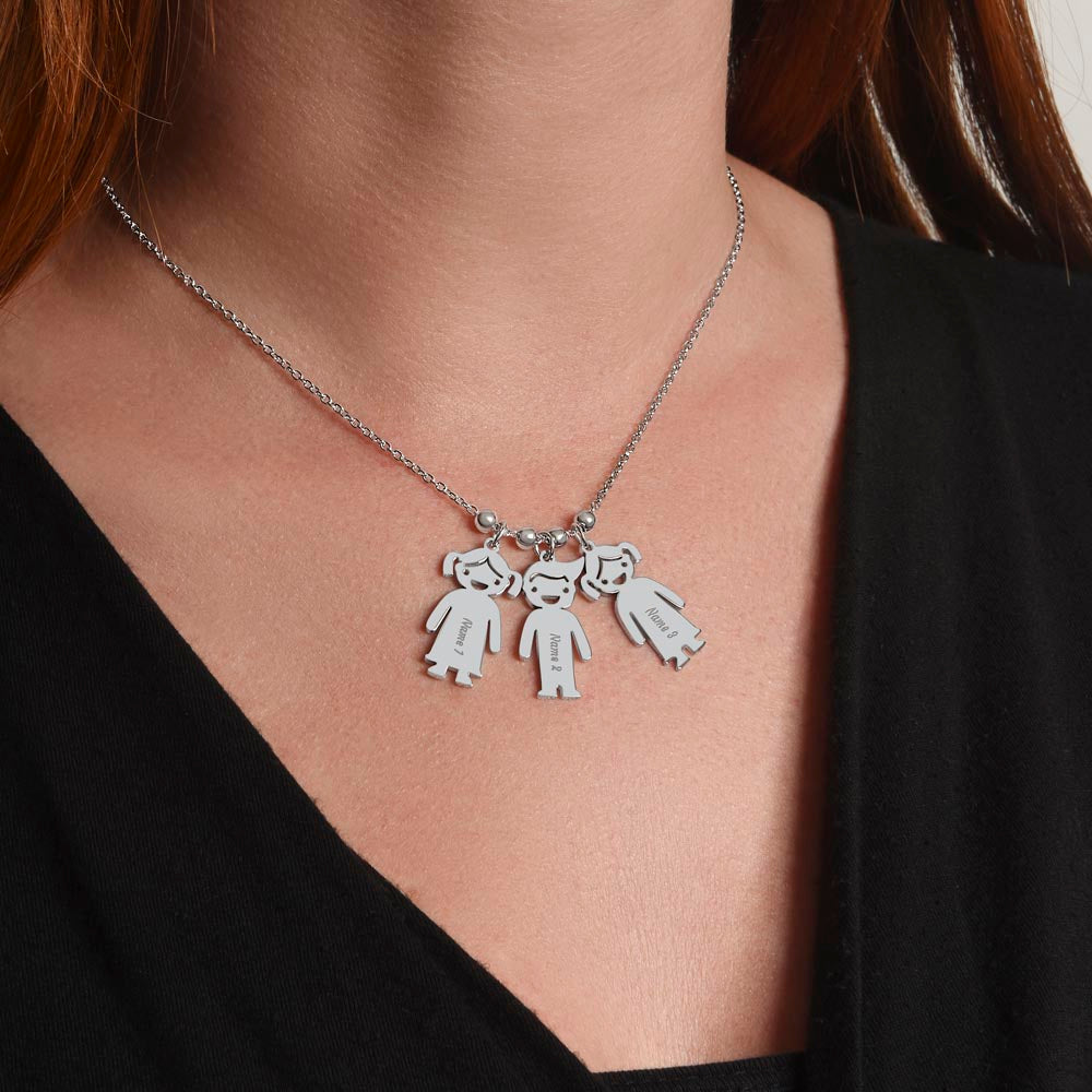 To My Grandma | Nothing can match a grandmother's love | Kid Charm Necklace