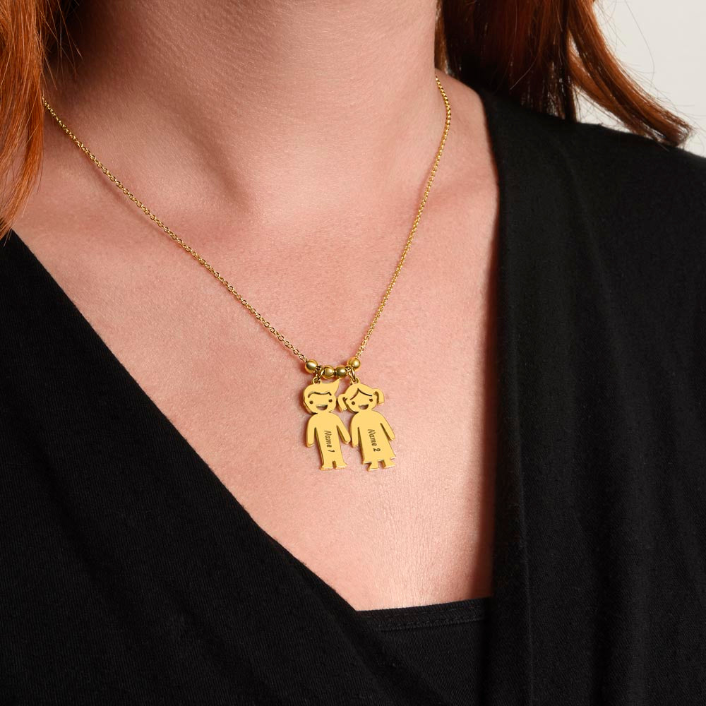 To My Grandma | Nothing can match a grandmother's love | Kid Charm Necklace