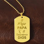 El Mejor Papá - Dog Tag Necklace