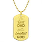 The Best Dad | Dog Tag Necklace