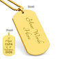 El Mejor Papá - Dog Tag Necklace