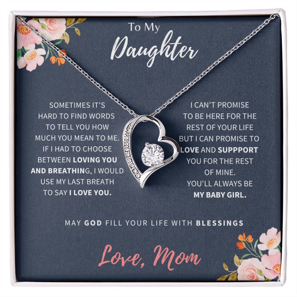 To My Daughter | I Love You | Forever Love Necklace