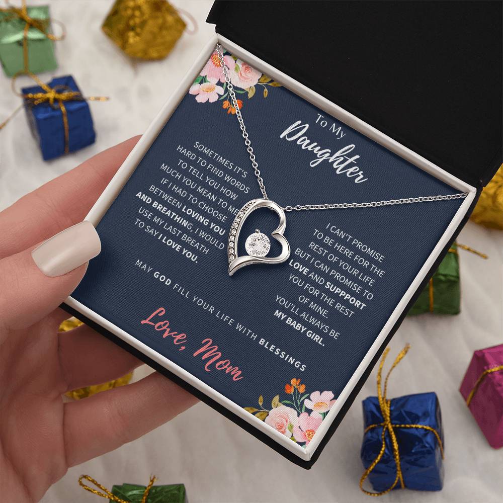 To My Daughter | I Love You | Forever Love Necklace