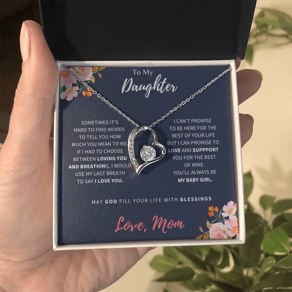 To My Daughter | I Love You | Forever Love Necklace