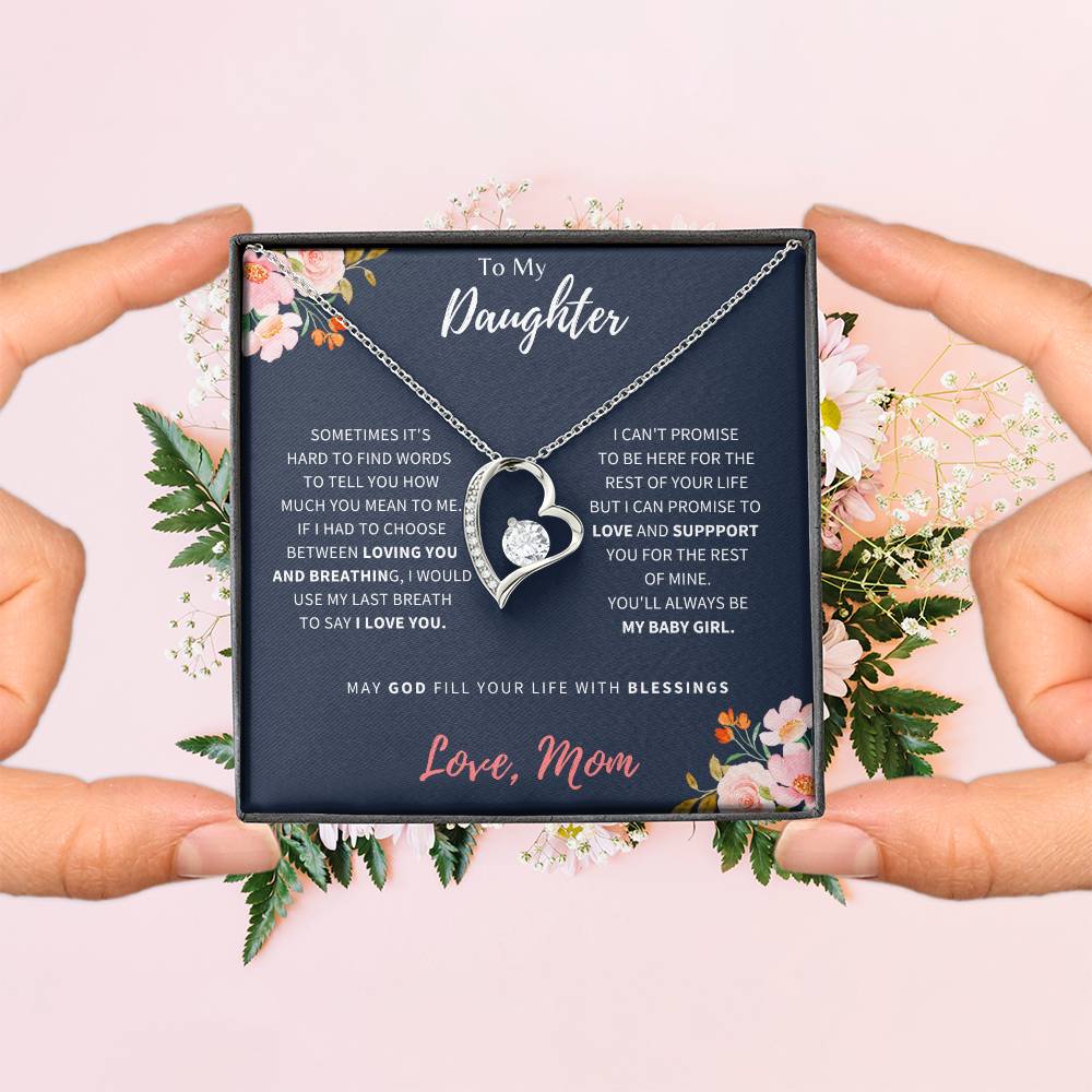To My Daughter | I Love You | Forever Love Necklace