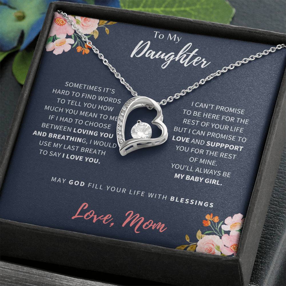 To My Daughter | I Love You | Forever Love Necklace