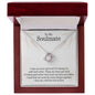 To My Soulmate | I Love You Until The End Of Time - Love Knot Necklace