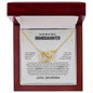 To My Beautiful Granddaughter | You Are Braver & Stronger - Interlocking Hearts necklace