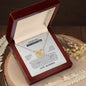 To My Beautiful Granddaughter | You Are Braver & Stronger - Interlocking Hearts necklace