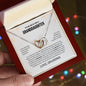 To My Beautiful Granddaughter | You Are Braver & Stronger - Interlocking Hearts necklace