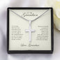 To My Grandson | Never Forget That I Love You - Stainless Steel Cross Necklace