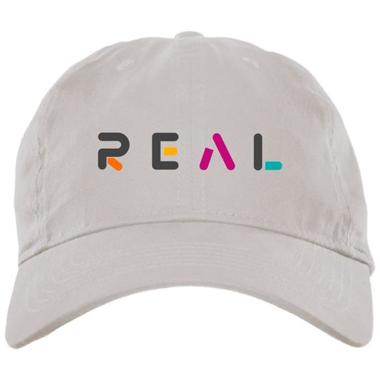 REAL |  Embroidered Brushed Twill Unstructured Dad Cap