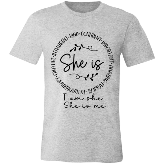 She is- Intelligent- Kind- Confident | Unisex  T-Shirt