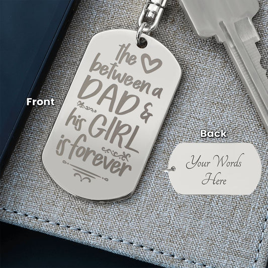 The Love Between Dad and His Girl |  Keychain